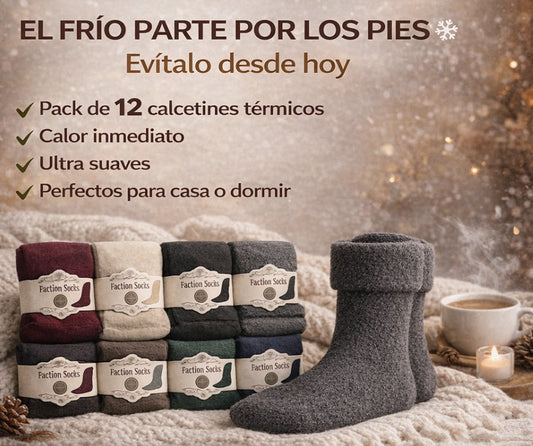 12 Pares de Calcetines Térmicos - Abrigado en Todo Momento